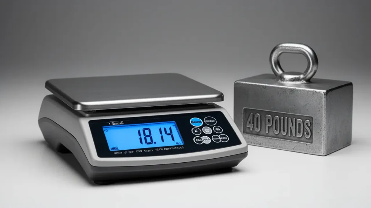 40 Pounds to kg: 18.1436948 Kilograms Conversion
