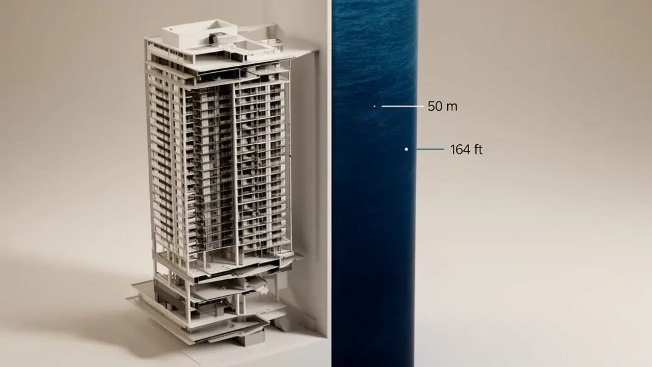 How Deep Is 50 Meters? 164 Feet Explained With Comparisons